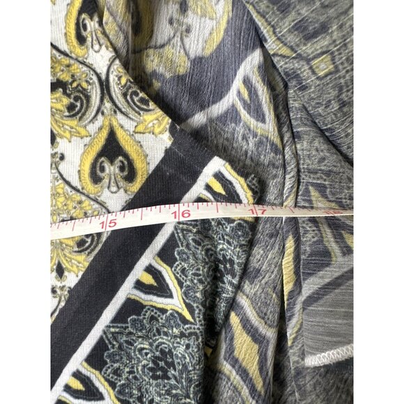 Emerge 2 Pc Womens Petite Multicolor Layered Top W/ Abstract Print Size PM Boho - Picture 6 of 6